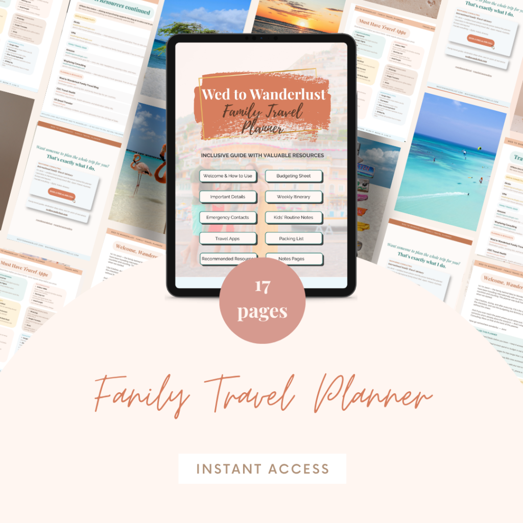 Family Travel Planner mockup