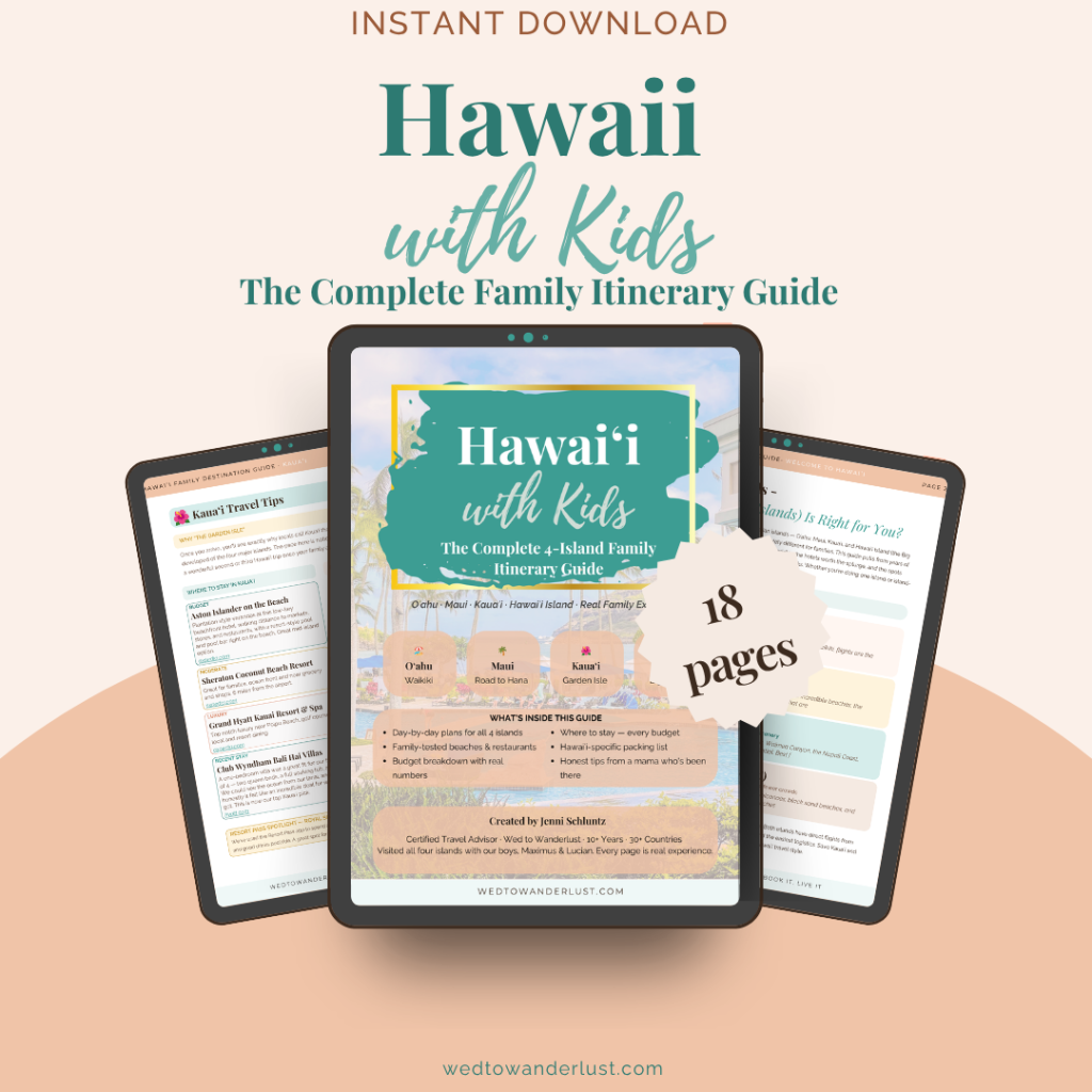 Hawaii Family Itinerary Guide mockup